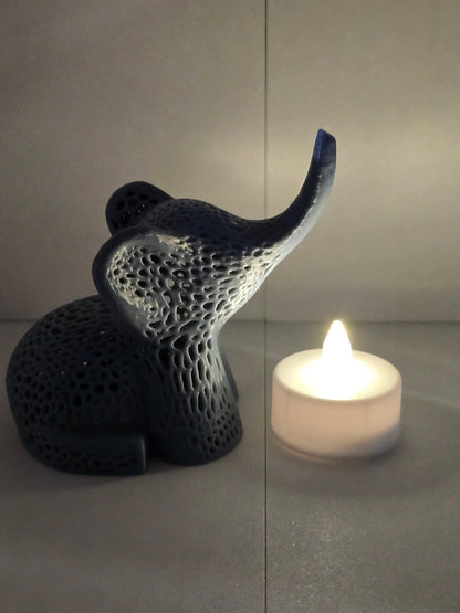 Elephant Tealight - Erratically Eccentric Creations
