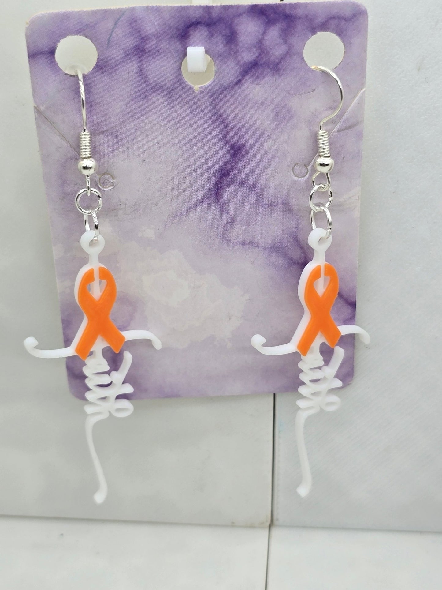 Faith Cancer Cross Earrings 3D Printed