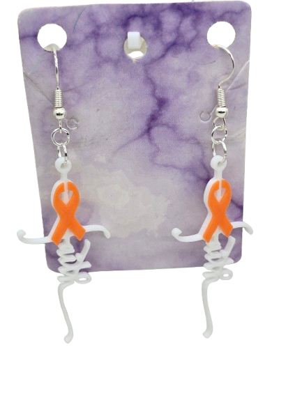 Faith Cancer Cross Earrings 3D Printed