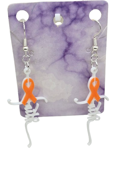 Faith Cancer Cross Earrings 3D Printed