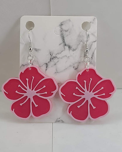 Flower Earrings - 3D Printed