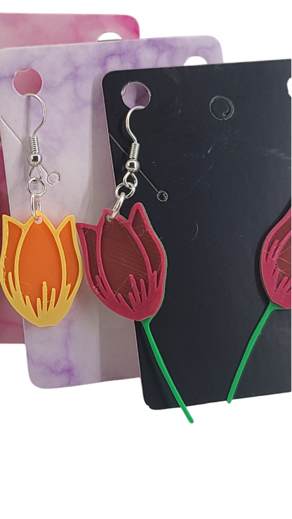 Tulip earrings - 3D Printed Earrings!