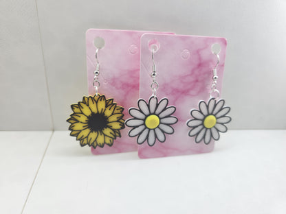 Flower Earrings - 3D Printed