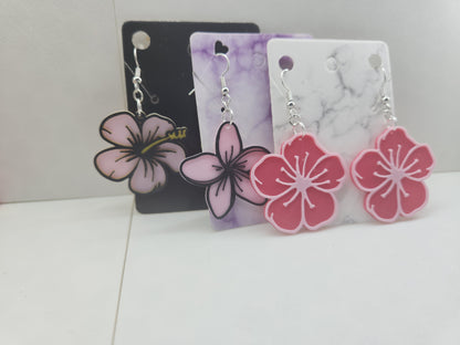 Flower Earrings - 3D Printed