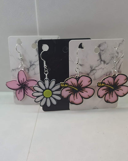 Flower Earrings - 3D Printed