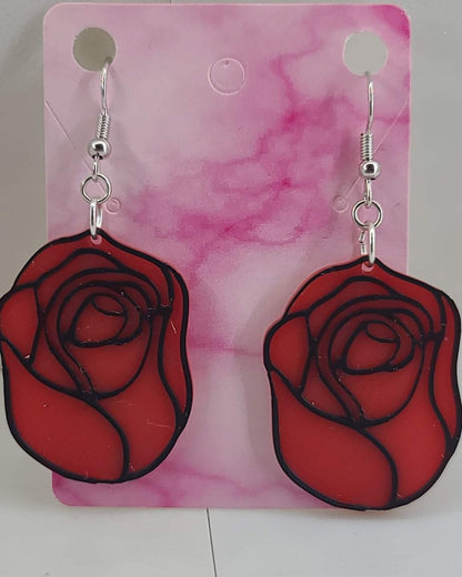 Flower Earrings - 3D Printed