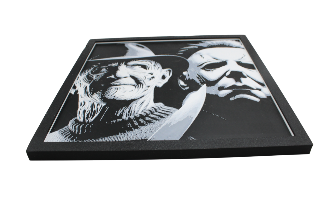 Freddy and Michael Meyers Painting