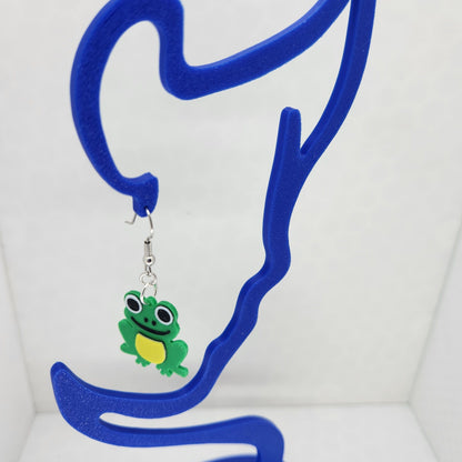 Cute Frog Earrings - 3D Printed Earrings!
