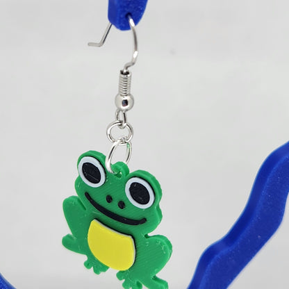 Cute Frog Earrings - 3D Printed Earrings!