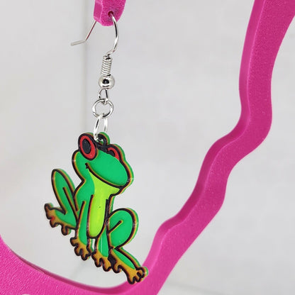 Tree Frog Earrings - 3D Printed Earrings!