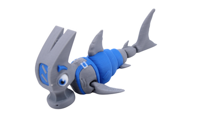 Funny Hammer Head Shark Multi-Colored