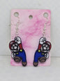 Gamer Mario Body Earrings - Erratically Eccentric Creations