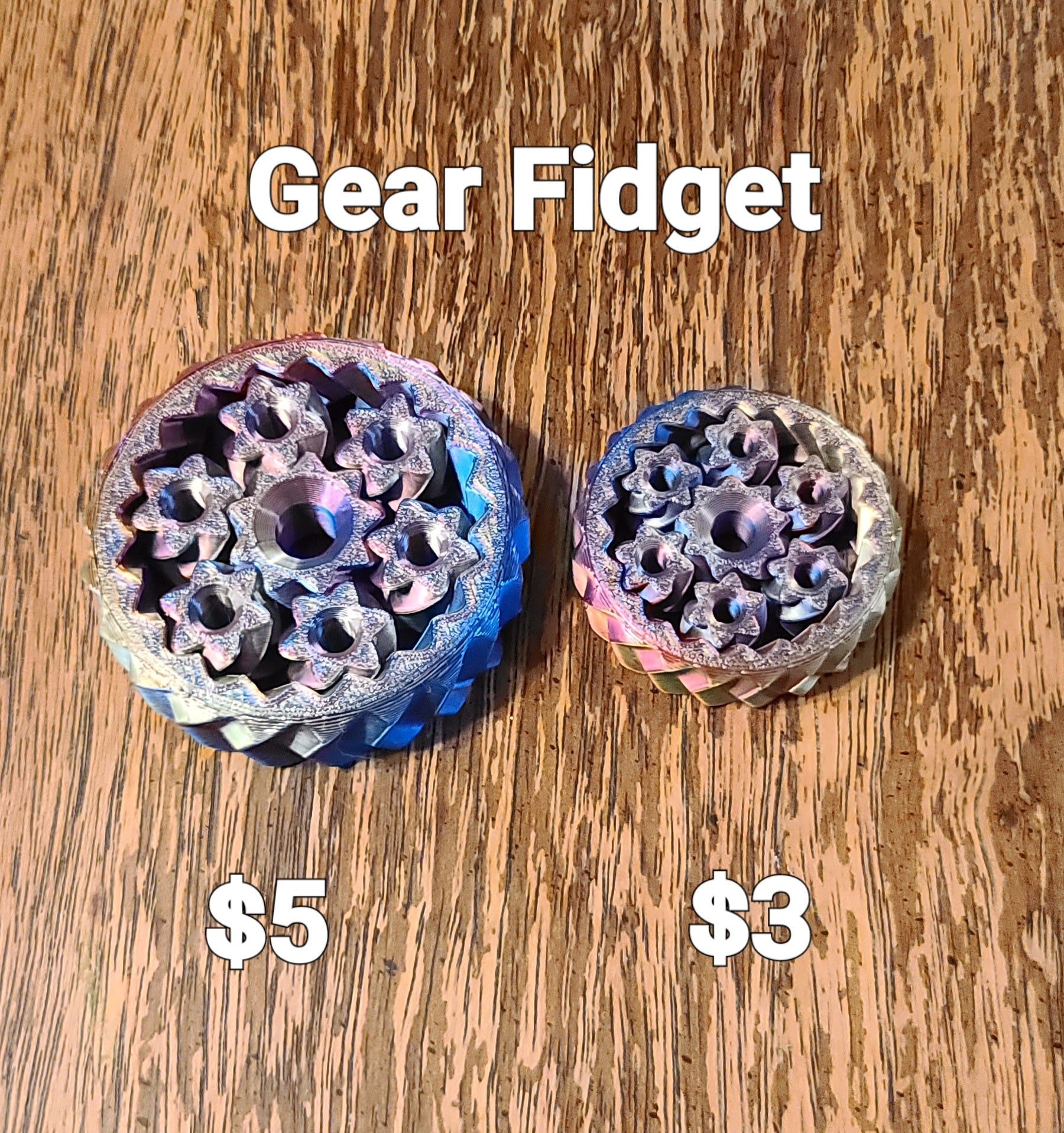 Gear Fidget Small - Erratically Eccentric Creations