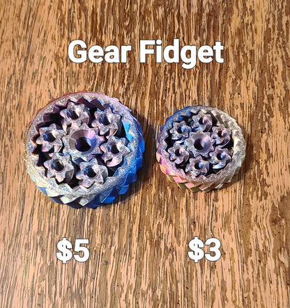 Gear Fidget Small - Erratically Eccentric Creations