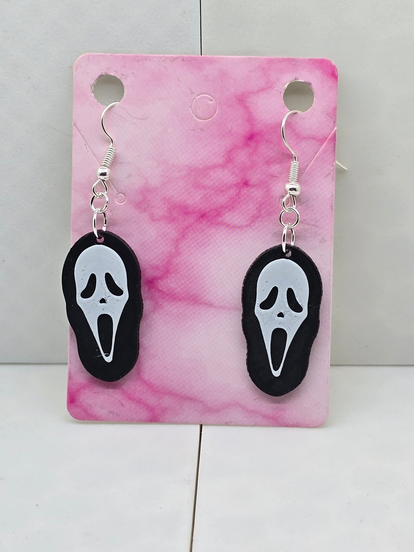 Ghost Face Large Earrings