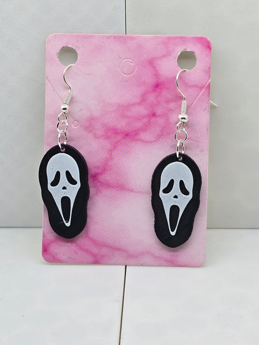 Ghost Face Small Earrings