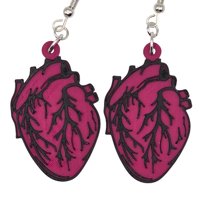 Heart Earrings Single Color choice