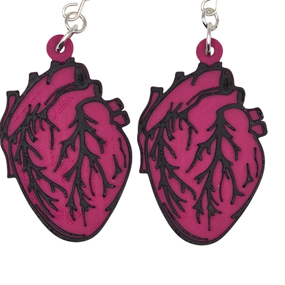 Heart Earrings Single Color choice