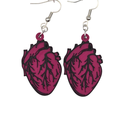 Heart Earrings Single Color choice