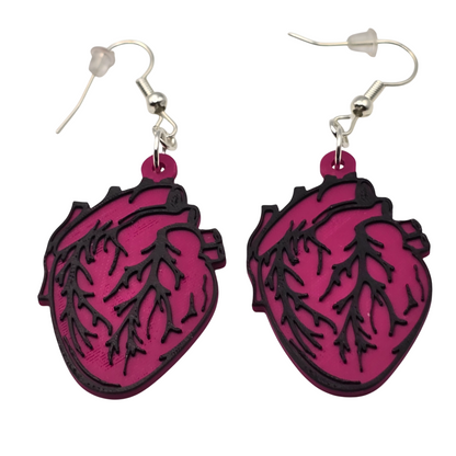 Heart Earrings Single Color choice