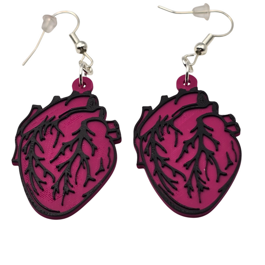Heart Earrings Single Color choice