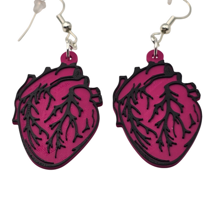 Heart Earrings Single Color choice
