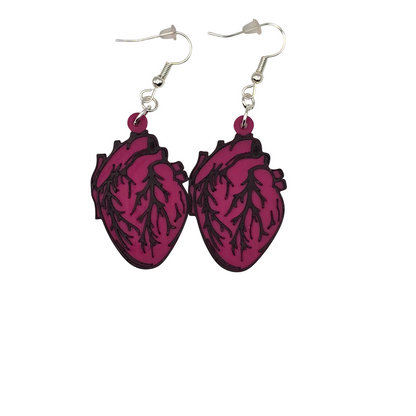 Heart Earrings Single Color choice