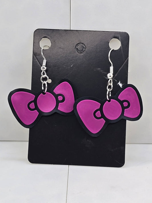 Hello Kitty Bow Earrings - Erratically Eccentric Creations
