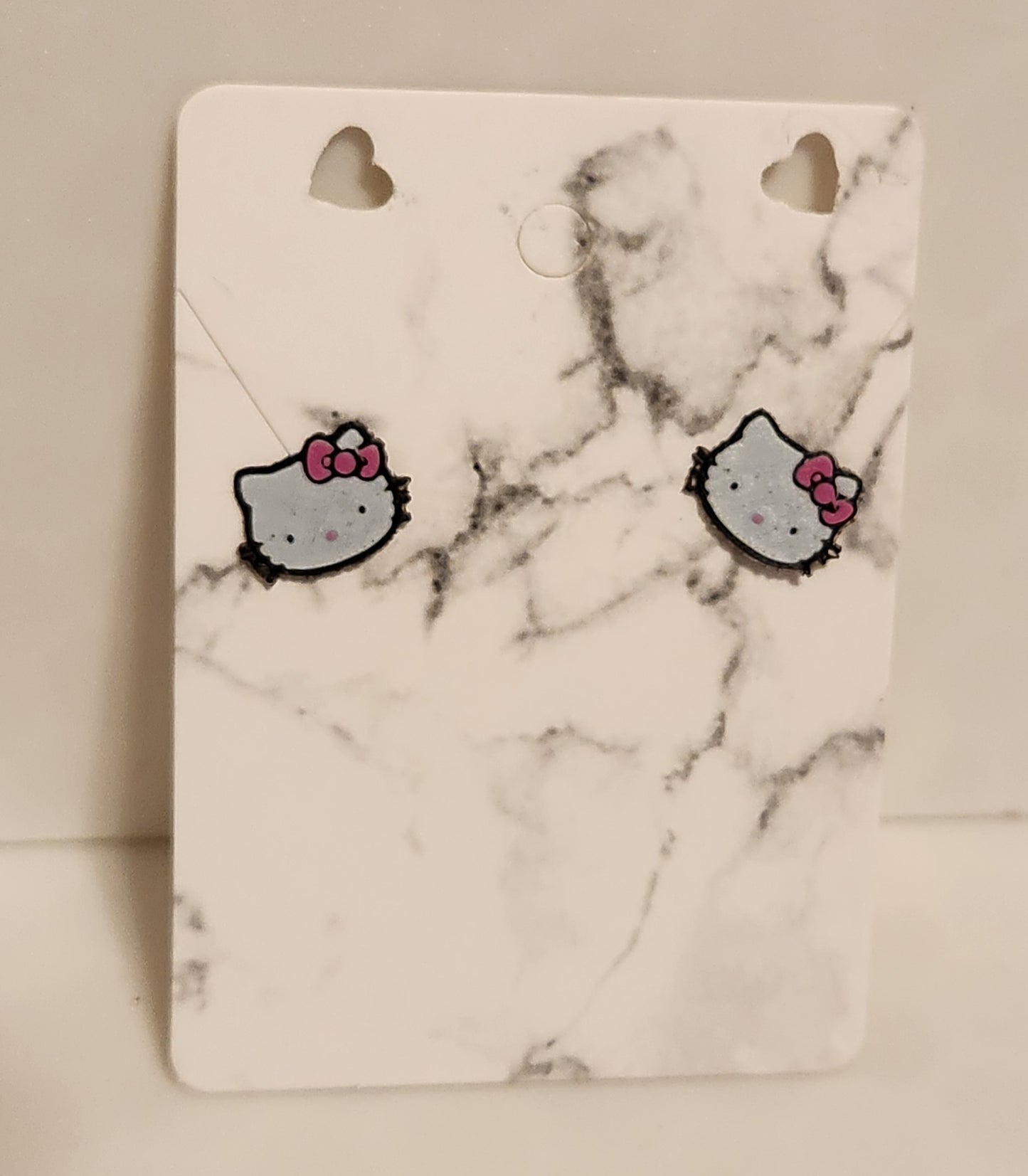 Hello Kitty Head Stud Earrings