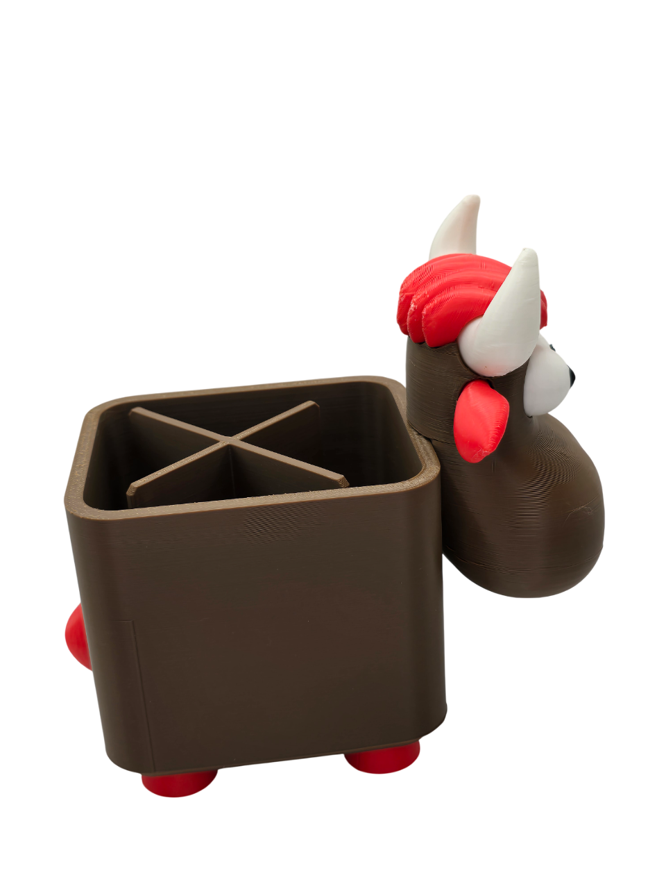 Highland Cow Desk Organizer