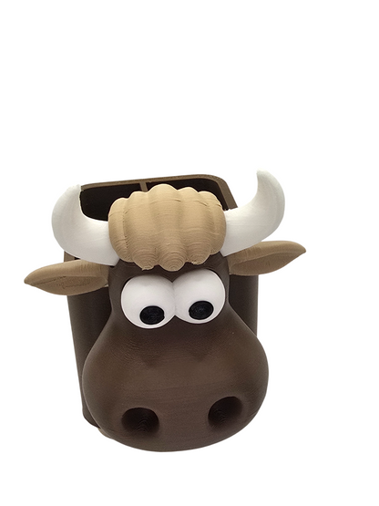 Highland Cow Desk Organizer