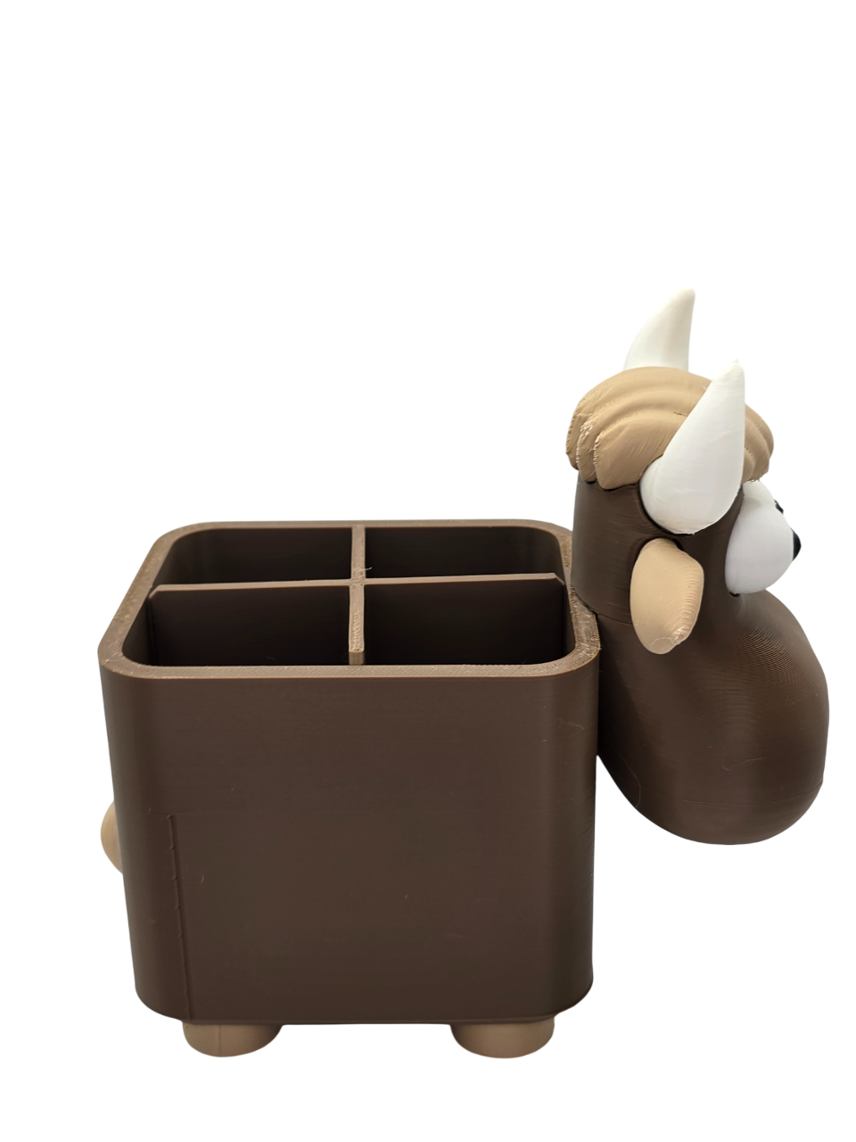 Highland Cow Desk Organizer