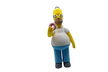 Bart and Homer Simpson