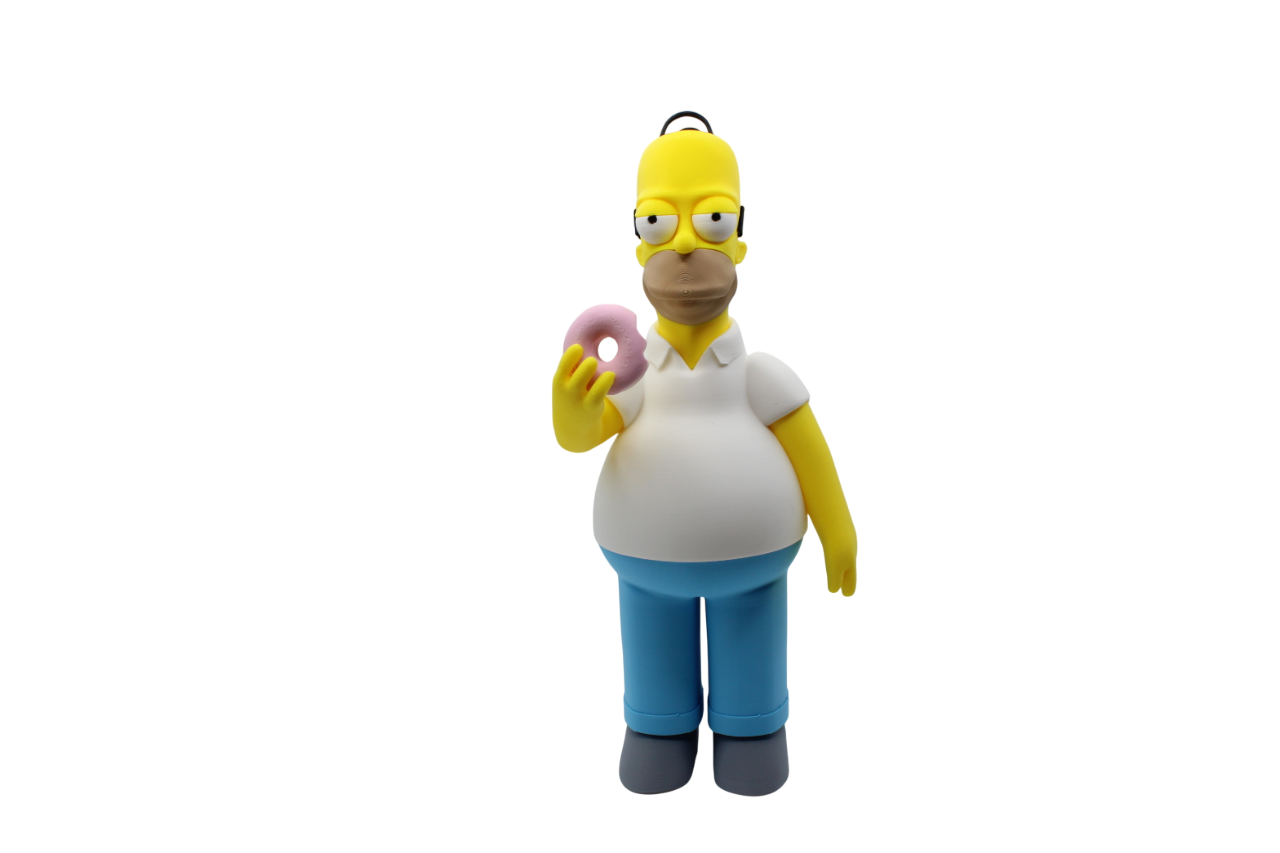 Bart and Homer Simpson