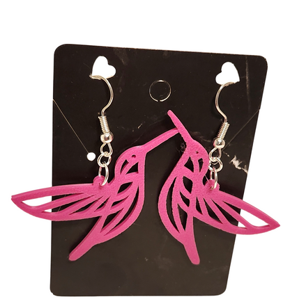 Hummingbird Earrings! 3D Printed