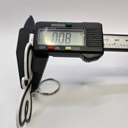 Infinity Heart Semicolon Keychain - Erratically Eccentric Creations