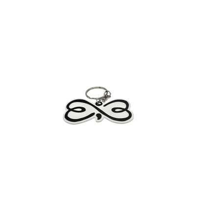 Infinity Heart Semicolon Keychain - Erratically Eccentric Creations
