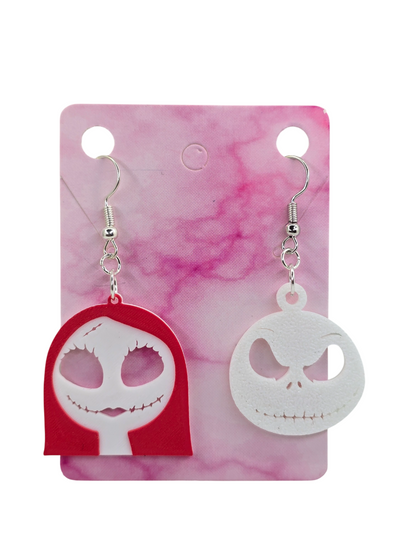 Jack and Sally Head Earrings