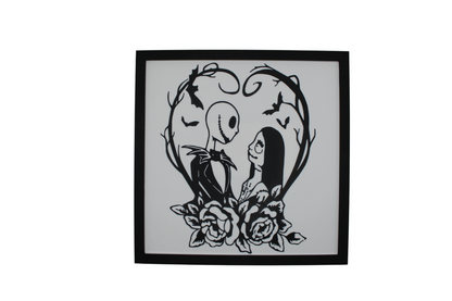 Jack and Sally Heart Painting