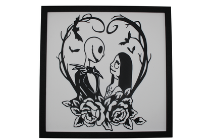 Jack and Sally Heart Painting