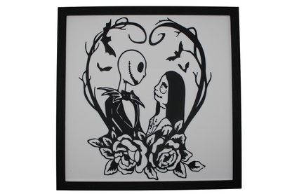 Jack and Sally Heart Painting