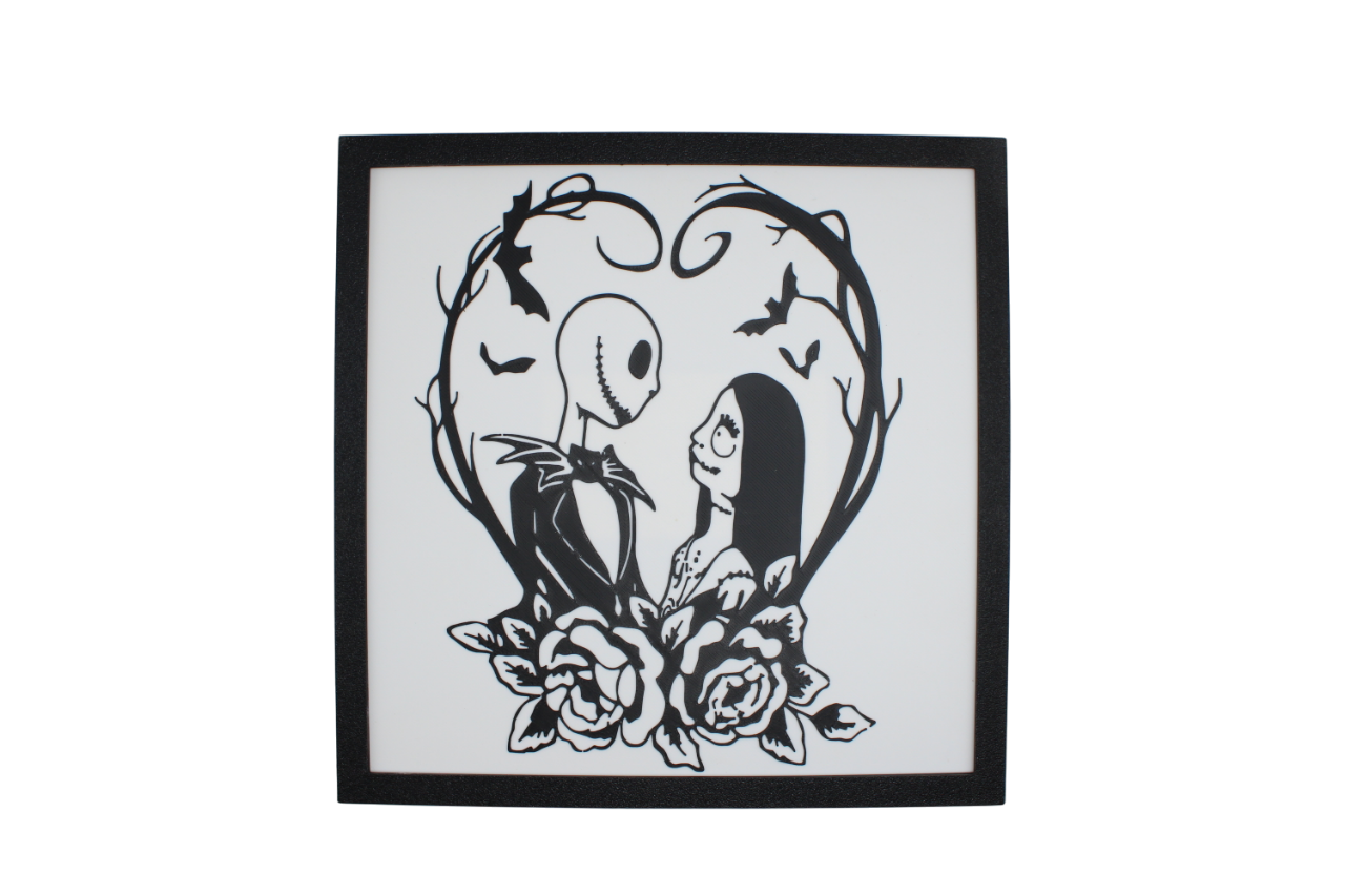 Jack and Sally Heart Painting