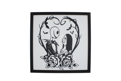 Jack and Sally Heart Painting