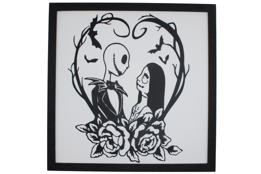 Jack and Sally Heart Painting