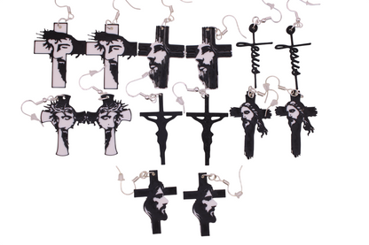 Jesus Cross Earrings 16 types!