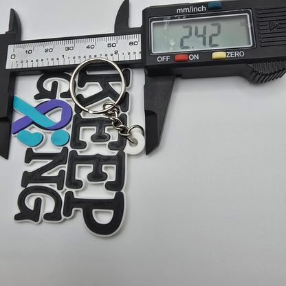 Keep Going Keychain - Erratically Eccentric Creations