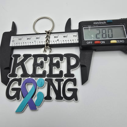 Keep Going Keychain - Erratically Eccentric Creations