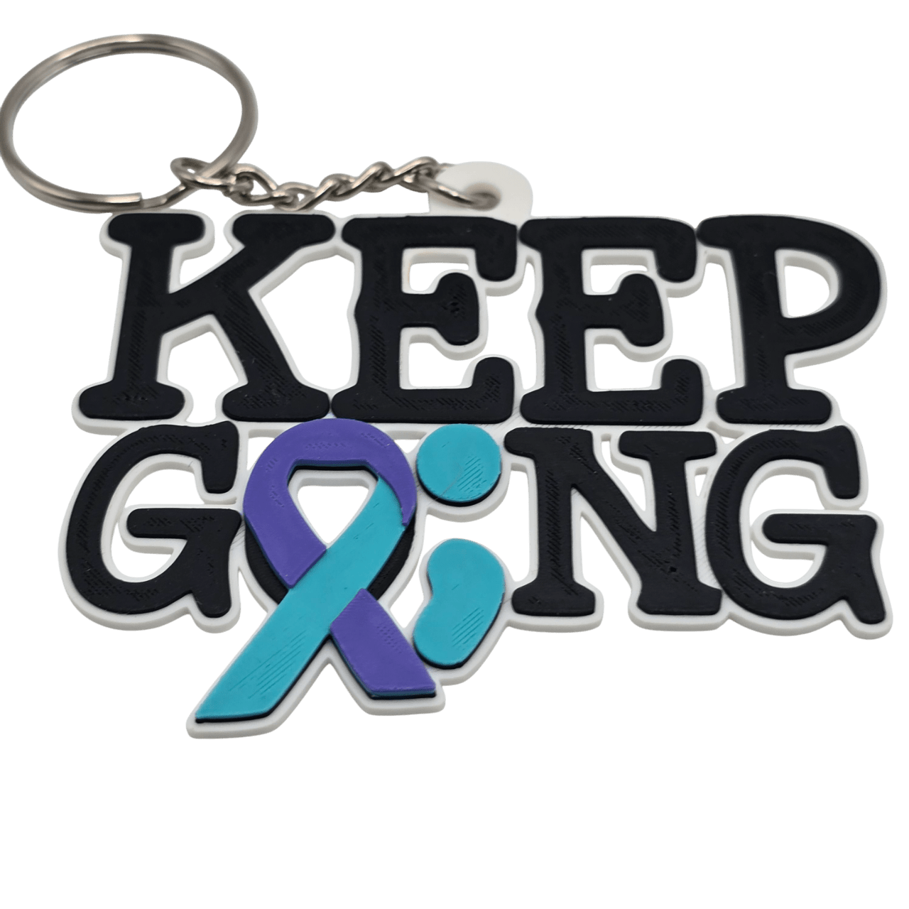 Keep Going Keychain - Erratically Eccentric Creations