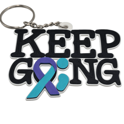 Keep Going Keychain - Erratically Eccentric Creations