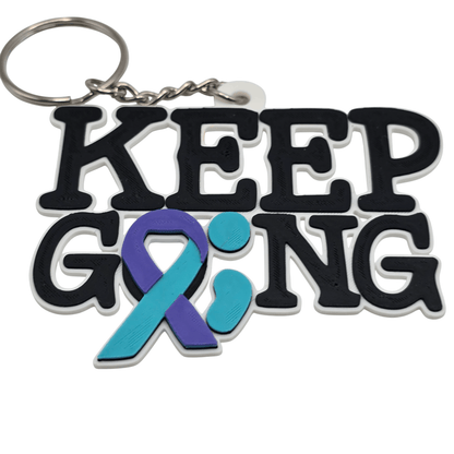 Keep Going Keychain - Erratically Eccentric Creations